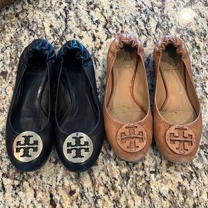 Tory Burch flats - two pairs!